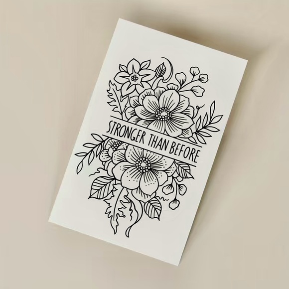 Semi-Permanent Tattoo ~
“Stronger Than Before”  NEW! - Picture 5 of 6